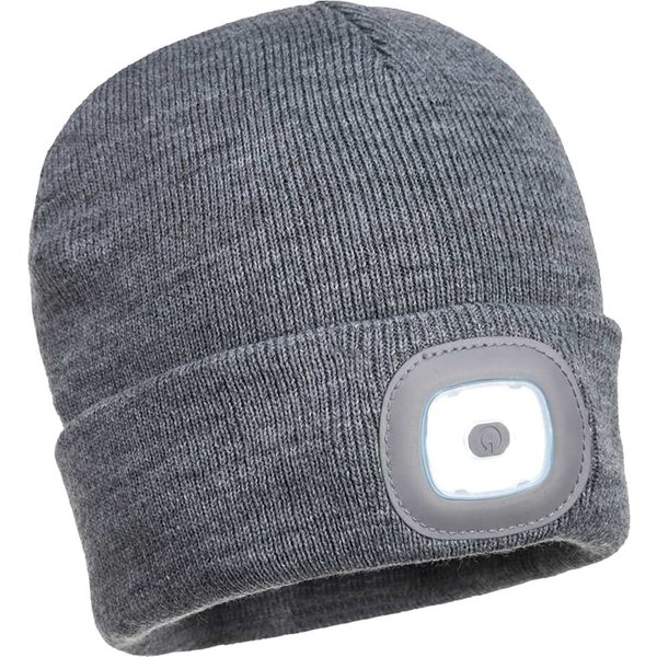 Portwest Beanie Hat and USB Rechargeable LED Head Light
