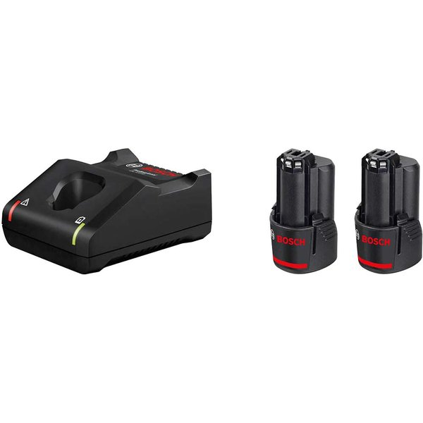Bosch Genuine PRO 12v Cordless Li-ion Battery 2ah and Charger Set
