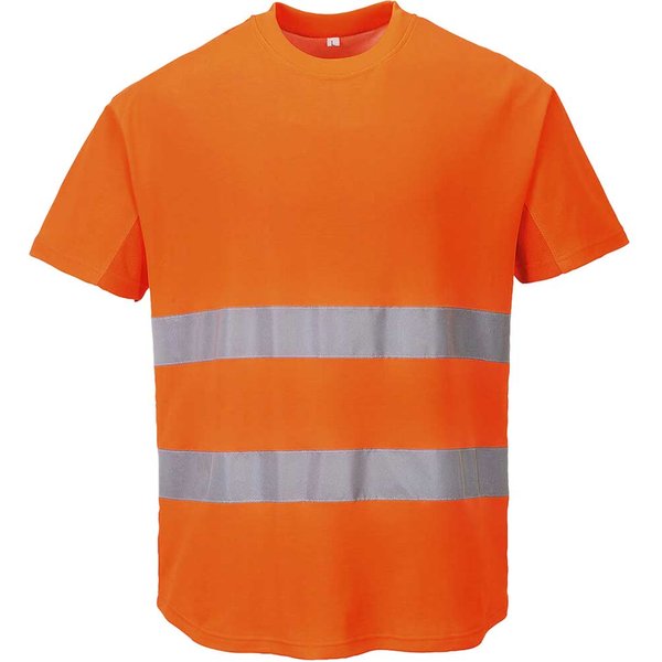 Portwest Cotton Comfort Mesh Insert Hi Vis T Shirt