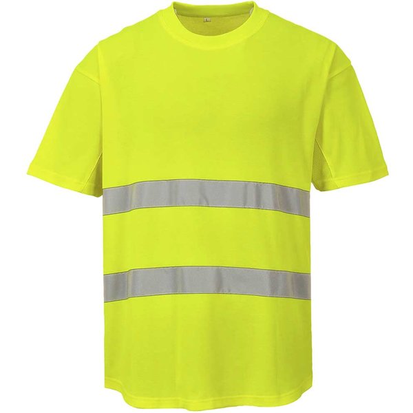 Portwest Cotton Comfort Mesh Insert Hi Vis T Shirt