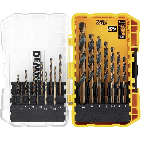 DeWalt DT70728 19 Piece HSS Black Gold Drill Bit Set TStak Caddy