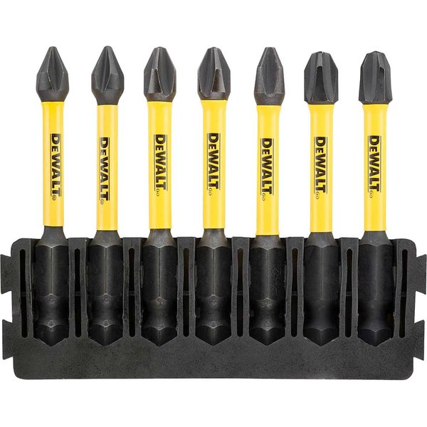 DeWalt 7 Piece FlexTorq Phillips Screwdriver Bit Bar Set