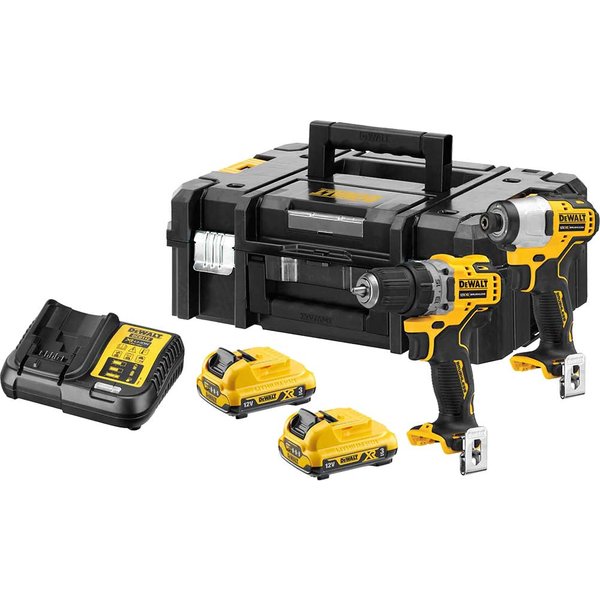 DeWalt DCK2110L2T 12v XR Cordless Brushless Drill Driver and Impact Driver