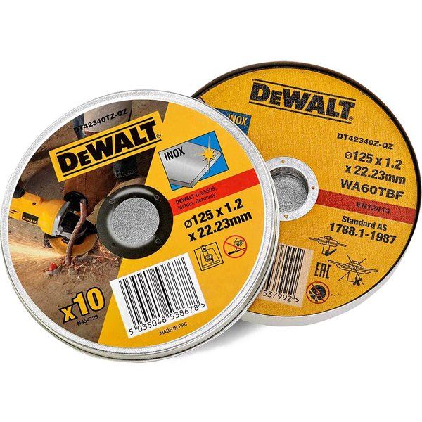 DeWalt INOX Thin Stainless Steel Cutting Disc 10 Pack