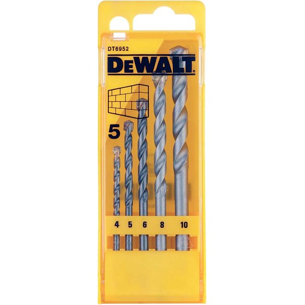 DEWALT Power Tools Masonry Drill Set. 5 Piece DT6952-QZ