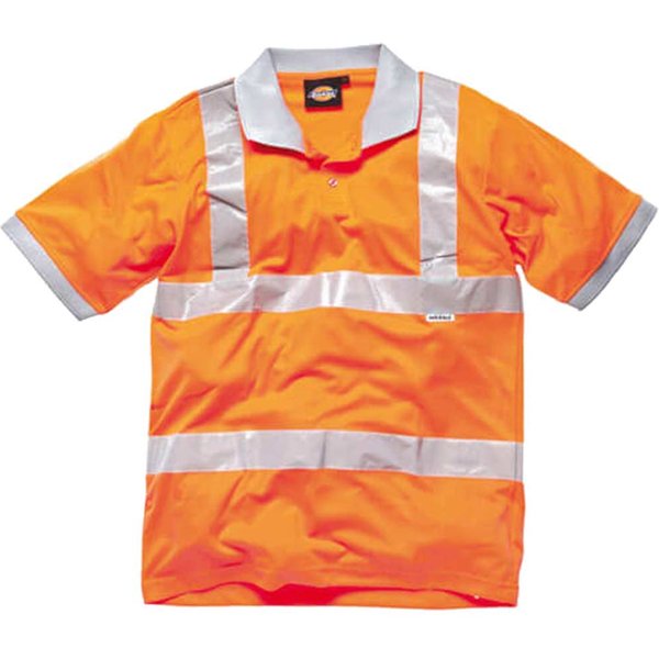 Dickies Mens Hi Vis GO/RT Polo Shirt