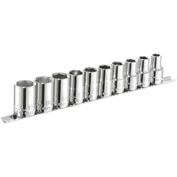 Expert by Facom 10 Piece 1/2" Drive Hex Socket Set Metric