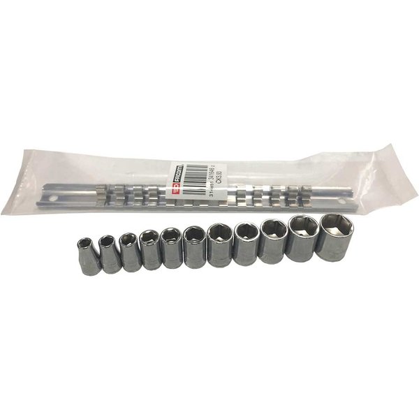 Facom R.40U 1/4" Drive 11 Piece AF Inch 6 Point Socket Set Imperial