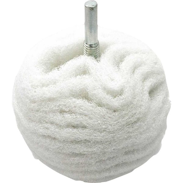 Flexipads World Class Scruff Ball 75mm / 3in White Non-Scratch BA370