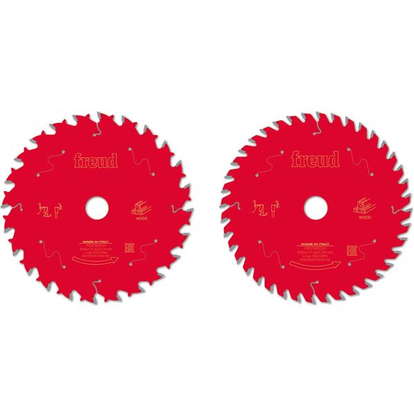 Freud PRO 2 Piece 165mm Cordless Circular Saw Blade Set