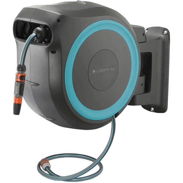 Gardena Wall Mounted Automatic Roll Up Retractable Hose Reel