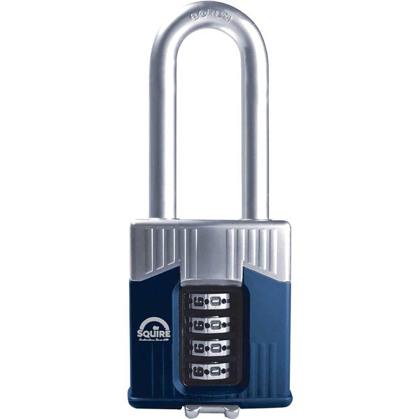 Squire Warrior High-Security Long Shackle Combination Padlock 55mm WARRIOR COMBI 55/2.5
