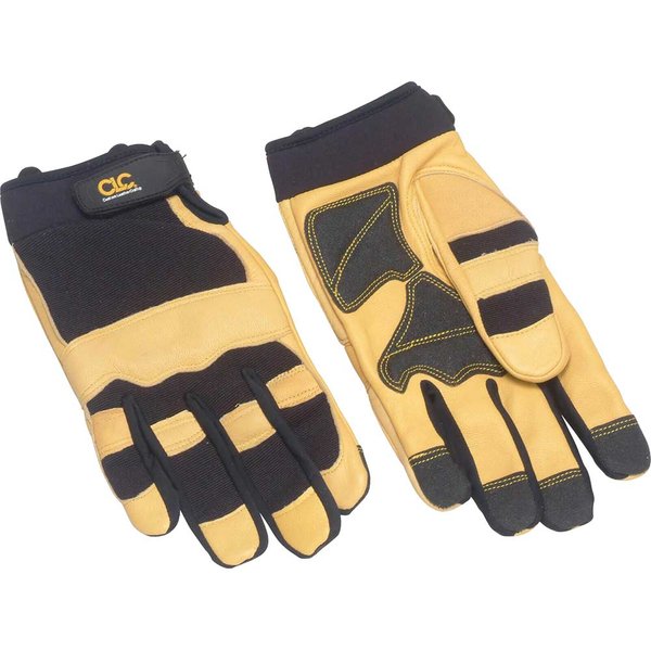 Kuny's Hybrid-275 Top Grain Leather Neoprene Cuff Gloves - Large 275L