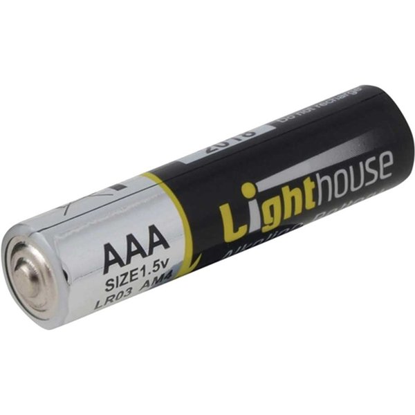 Lighthouse LR03 Extra Long Life AAA Alkaline Batteries Pack of 24