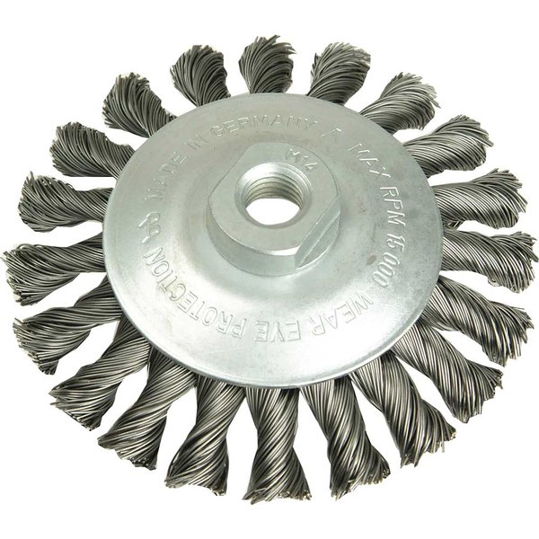 Lessmann 0.35 Steel Wire Conical Knot Brush