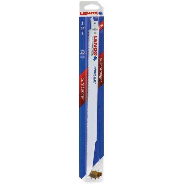 Lenox 6TPI Nail Embedded Wood Cutting Reciprocating Sabre Saw Blades