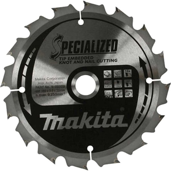 Makita SPECIALIZED Knot and Nail Cutting Saw Blade
