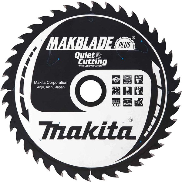 Makita MAKBLADE PLUS Circular Table Saw Blades for Wood Cutting