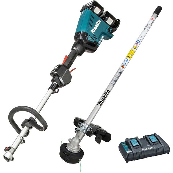 Makita DUX60 Twin 18v LXT Cordless Brushless Split Shaft Garden Multi Tool Kit