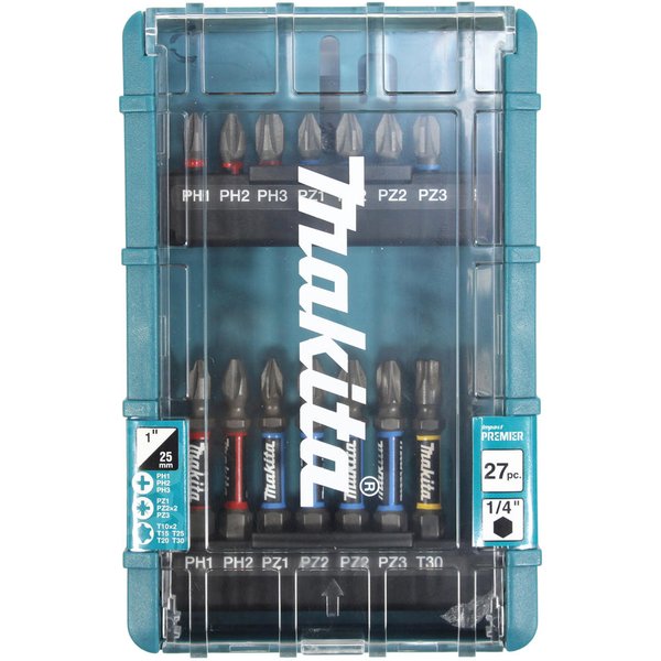 Makita Impact Premier 27 Piece Torsion Screwdriver Bit Set