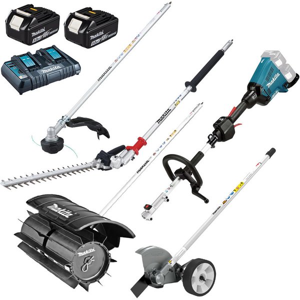 Makita DUX60 Twin 18v LXT Cordless Brushless Split Shaft Garden Multi Tool Kit