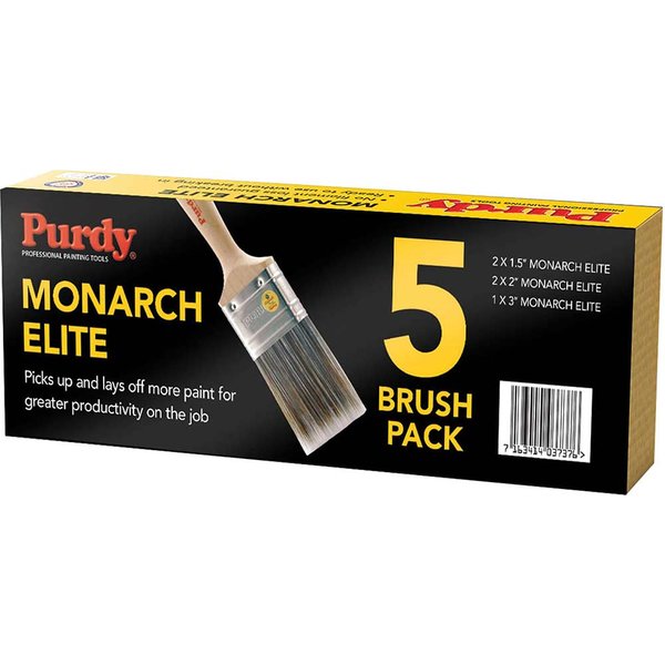 Purdy 5 Piece Monarch Elite Synthetic Paint Brush Set