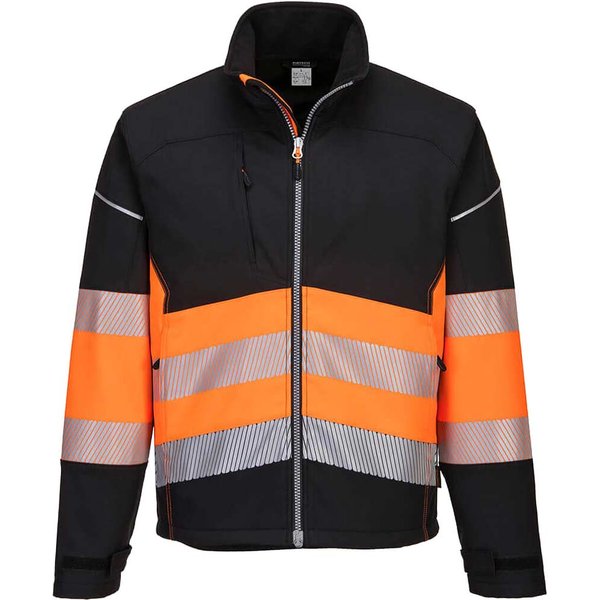 Portwest PW3 Mens Hi Vis Class 1 Softshell Jacket