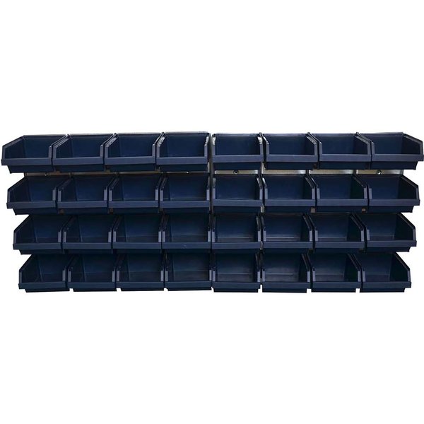 Raaco Bin Wall Panel with 32 Bins 139182