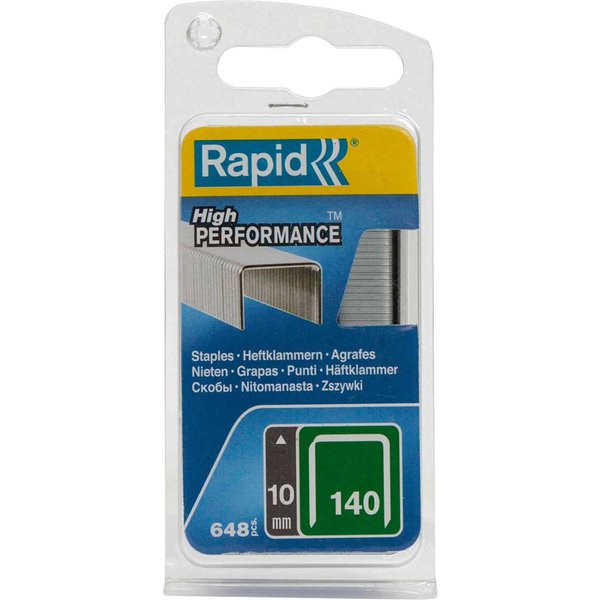 Rapid 140/10NB 10mm Galvanised Staples (Narrow Box 650) 40109515
