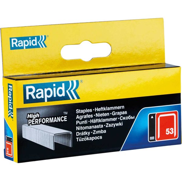 Rapid 53/10B 10mm Galvanised Staples (Box 2500) 11858825