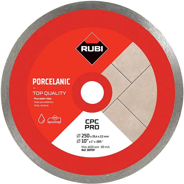 Rubi CPC Pro Diamond Cutting Disc for Porcelain Tiles