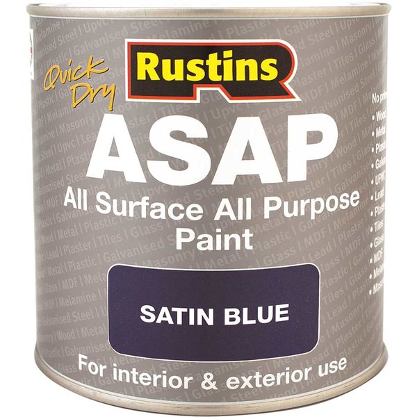 Rustins ASAP All Surface All Purpose Paint Blue 250ml