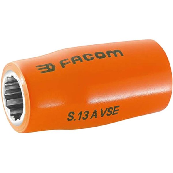 Facom 1/2" Drive 1000v Insulated Bi Hexagon Metric Socket