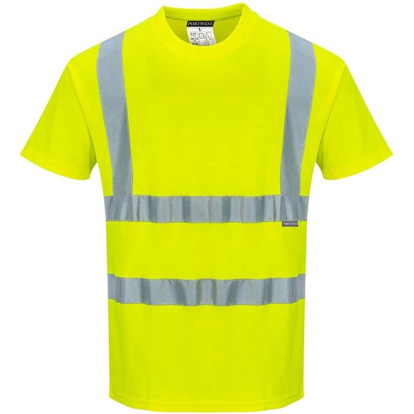 Portwest Hi Vis Cotton Comfort Short Sleeve T Shirt