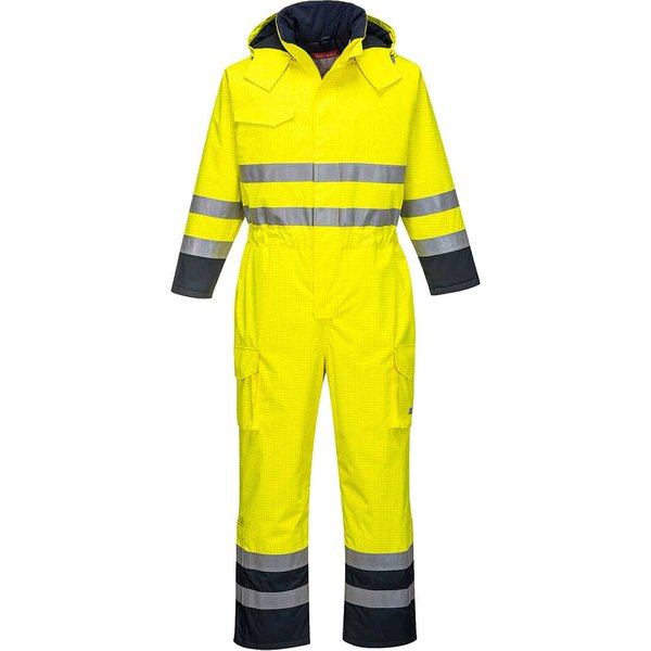 BizFlame Hi Vis Flame Resistant Rain Multi Coverall