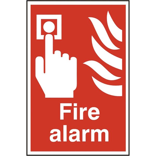 Scan Fire Alarm PVC Sign