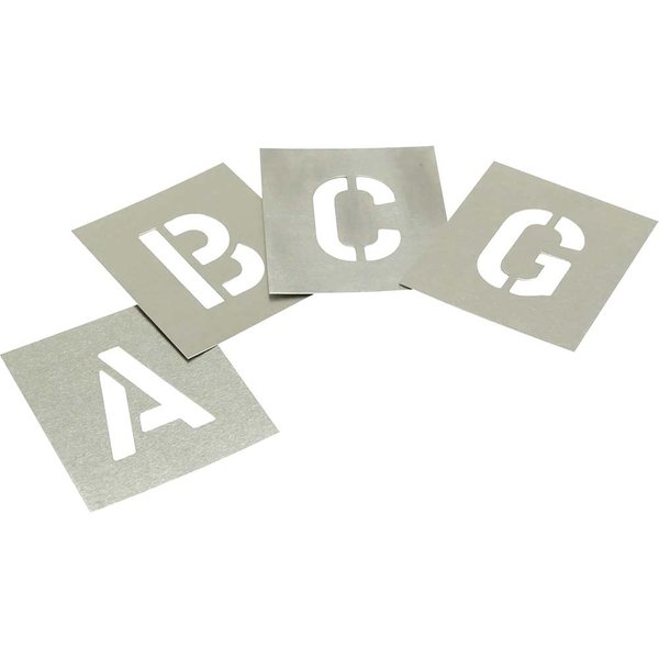 Stencils 27 Piece Zinc Letter Stencil Set 2"
