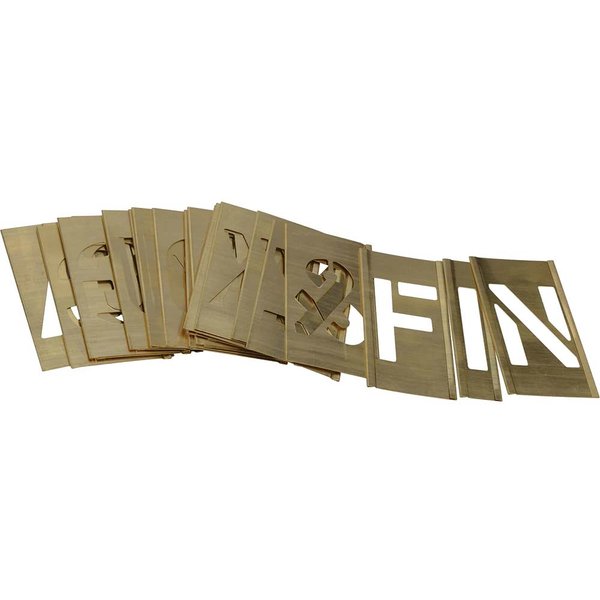 Stencils Set of Brass Interlocking Stencils - Figures 2in F2LB