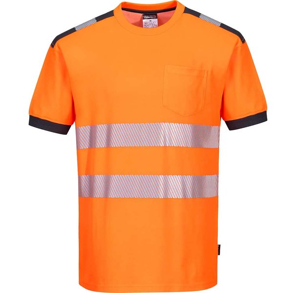 Portwest PW3 Hi Vis Cotton Comfort Short Sleeve T Shirt