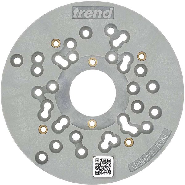Trend UNIBASE/Trim Universal Trim Router Sub-Base 150mm For 1/4" Trim Routers