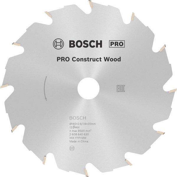 Bosch PRO Construct Wood Cutting Saw Blade
