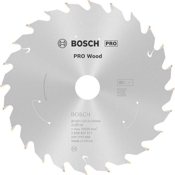 Bosch PRO Cordless Wood Cutting Circular Saw Blade