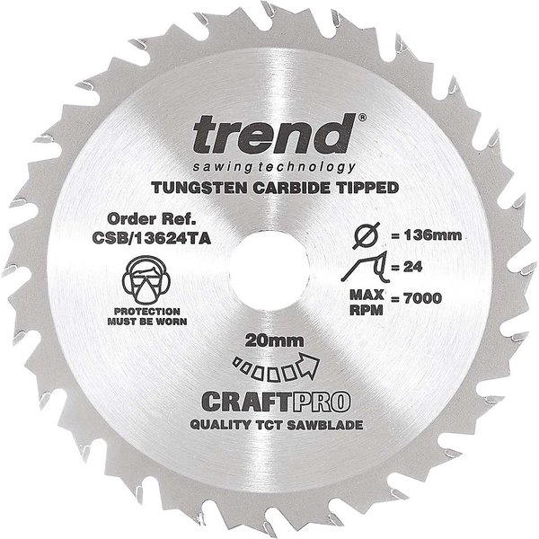 Trend CRAFTPRO Wood Cutting Cordless Saw Blade