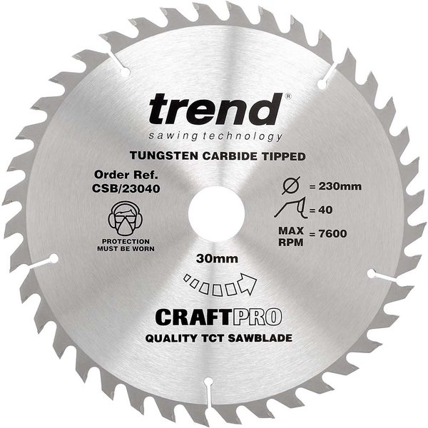 Trend CRAFTPRO Wood Cutting Saw Blade
