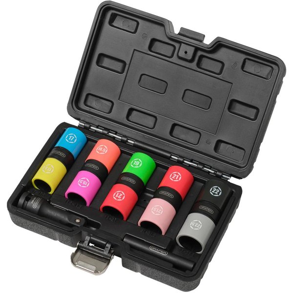 Draper 7 Piece 1/2" Drive Double Ended Wheel Nut Socket Set