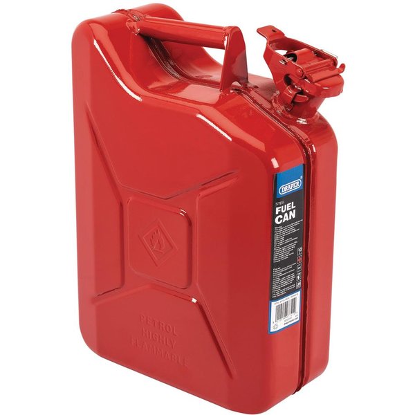Draper Steel Jerry Can 10l Red