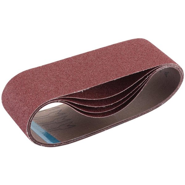 Draper Cloth Sanding Belts 75 x 533mm 75mm x 533mm 80g Pack of 5