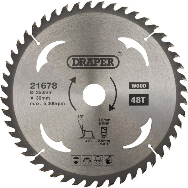 Draper TCT Wood Cutting Circular Saw Blade