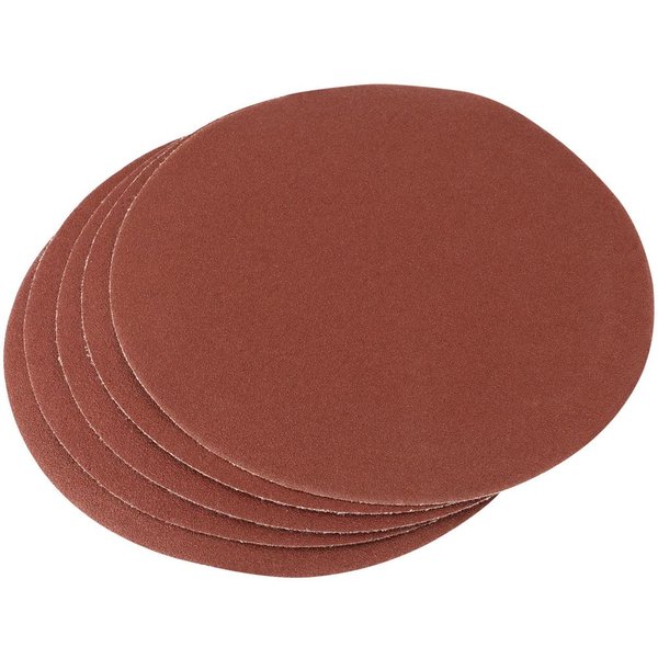 Draper 200mm Diameter Aluminium Oxide Sanding Discs 200mm 100g Pack of 5