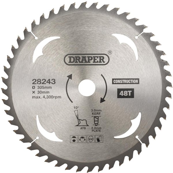 Draper TCT Construction Circular Saw Blade